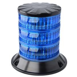 Gyrophare LED Bleu Triple étage classe 2  fixation 3 points
